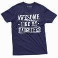thumbnail image 4 of Awesome Like My Daughters Tee Shirt Father'S Day Men'S T-Shirt Gift For Men Dad Father Daughter Tshirt (Xx-Large Gray), 4 of 6