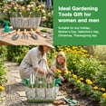 thumbnail image 7 of Garden Tools Set, 9 Pieces Heavy Duty Kit with Storage Bag - Rust-Proof Stainless Steel Gardening Tools, Non-Slip Ergonomic Handle, Ideal Gift for Women, Men & Gardeners, 7 of 7