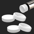 thumbnail image 1 of 4 Pack 3" (76 mm) OD Ribbed Plastic Hole Plugs, Round Ribbed Metal Tubing End Caps, Glide Insert Furniture & Fence Finishing Plugs, Durable & Noise Reduction Plastic Pipe Plug, White White 3" (76, 1 of 8
