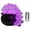 B-Purple, variant on Halloween Witch Candy Jar with Remote Control LED Light, Black Magic Potion Storage Container, Spooky Light Up Halloween Table Centerpiece Decor for Home Party Indoor Desktop Decoration
