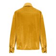 thumbnail image 4 of Uootdi Plus Size Sequin Tops for Women Sparkly Glitter Bow Crewneck Long Sleeve Shirts Evening Party Night Top Going Out Pullover Gift, 4 of 6