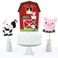 thumbnail image 3 of Big Dot of Happiness Farm Animals - Barnyard Baby Shower or Birthday Party Centerpiece Sticks - Table Toppers - Set of 15, 3 of 7