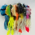 thumbnail image 4 of ZUKIBO-cebo de calamar suave para pesca, señuelo de pesca con curricán, plantillas con cabeza de pulpo, plantilla de calamar UV luminosa de 60g para pesca en barcos de aguas profundas, cebo Wobblers, 4 of 5