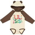 thumbnail image 3 of Inktastic Lil Sis Girls Sister Announcement Gift Girls Long Sleeve Baby Bodysuit, 3 of 5
