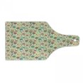 thumbnail image 1 of Floral Cutting Board, Bunch of Flower Gentle Bouquet Botany Garden Leaves Foliage Modern Illustration, Decorative Tempered Glass Cutting and Serving Board, Wine Bottle Shape, Multicolor, by Ambesonne, 1 of 1