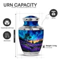 thumbnail image 2 of Yatskia Purple Lavender Grass with Tree Little Funeral Urns for Human Ashes Adult Male and Female, Large Cremation Urn for Adult Ashes, (Tasty 10 Inch and 3 Inch), 2 of 8