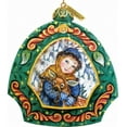 thumbnail image 2 of General Holiday Girl with Deer Ornament 4.5 in., 2 of 2