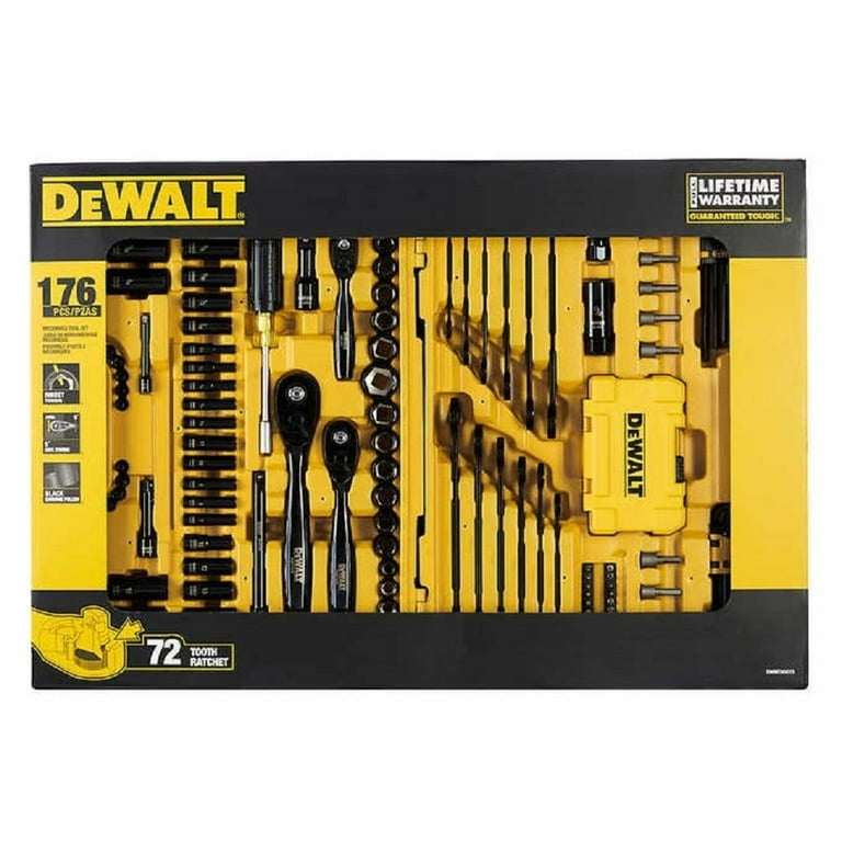 Dewalt tool set black sales