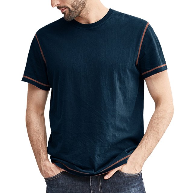 adviicd T-Shirts pour Hommes Graphiques Décontractés Col Rond Ajusté Basiques Légers Chandail T-Shirt BU1,S