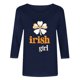 thumbnail image 2 of TaTaai Women St. Patrick's Day Printed 3/4 Sleeve Round Neck Tops Casual Loose Fashion Blouses Soft Stretchy Breathable Daily Holiday Party Wear Gift, 2 of 4