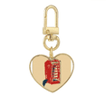 thumbnail image 1 of Llavero de metal en forma de corazón dorado Unbranded Llavero paraguas lluvia 3,2x3cm, 1 of 3