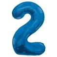 thumbnail image 3 of Unique Ballon Chiffre Scintillant Bleu de 34 Pouces pour Fête (0-9), 3 of 10
