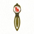 thumbnail image 1 of Year Of Tiger Animal China Zodiac Red Bookmark Retro Office Label Page Marker, 1 of 4