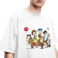 thumbnail image 4 of Camisetas con personajes de cómics de Peanuts para hombres y mujeres, divertidas camisetas con estampado de Snoopy, Charlie Brown y dibujos animados, 100 % algodón, 4 of 5