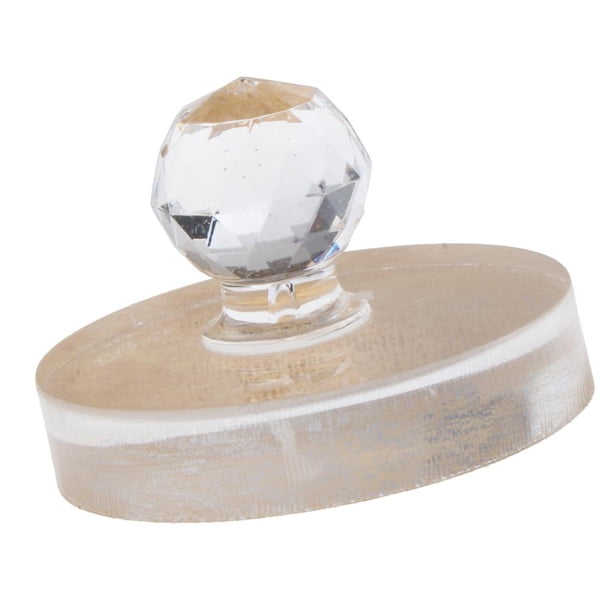 Sello de vidrio para polvos sueltos, herramienta de reparación de sellos de prensa para polvos de cejas y rubor 4.4x3.5cm
