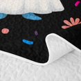 thumbnail image 5 of Manfei Cartoon Cute Ghost Quilt Full,Hello Fall Foliage Print Halloween Full Bedspread Sets,3pcs,1 Coverlet and 2 Pillowcases, 5 of 7