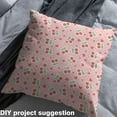 thumbnail image 2 of Manfei Girls Cherry Fabric by the Yard (2 Yards), Kawaii Polka Dots Decorative Fabric by the Yard, Red Love Heart Print DIY Fabric, 2 of 6