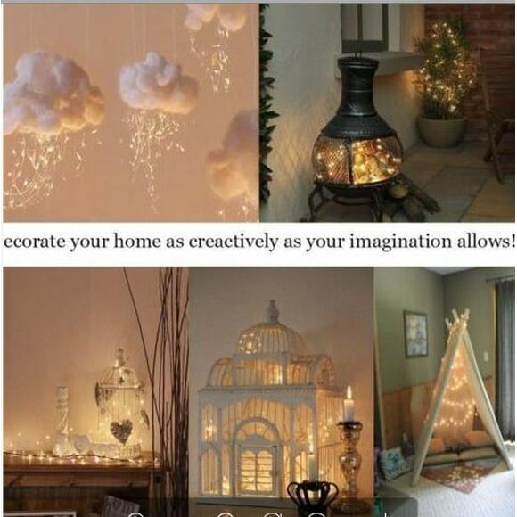 20 LEDs Battery Operated Mini LED Copper Wire String Fairy Lights 2M