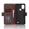 thumbnail image 4 of Case for Vodafone Smart T23 Cover Adjustable Detachable Card Holder Magnetic closure Leather Wallet Case-Brown, 4 of 6