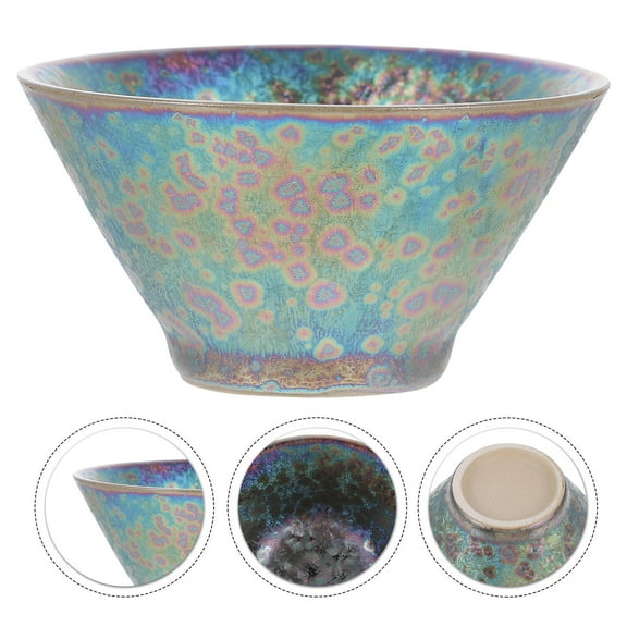 Pretyzoom Colorful Chinese Ceramic Teacup For Gongfu Tea Unique Peacock Design Tea Lover Present And Family Gatherings