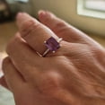 thumbnail image 3 of Alexandrite Gemstone Ring Purple Color Alexandrite Handmade Solitaire Ring Birthstone Gift Wedding Gift Ring, 3 of 3
