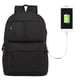 thumbnail image 2 of Mochila antirrobo para hombre, bolsa impermeable para ordenador portátil de 15,6 pulgadas, Mochila escolar de gran capacidad con puerto USB2-Grey Fivean unisex, 2 of 2