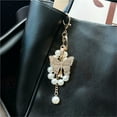 thumbnail image 4 of Butterfly Keychains with Faux Pearl, Car Key Pendant, Purse or Backpack Accessory, 4 of 7