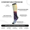 thumbnail image 3 of Bixox Colorful Cloud Sleeping Cat Print Compression Socks,Compression Socks Women & Men Circulation for Medical,Running,Athletic, 3 of 7