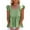 Green-01, variant on Mittory Women's Summer Peplum Blouse Square Neck Ruffle Strap Sleeveless and Backless with Button Babydoll Tank Top