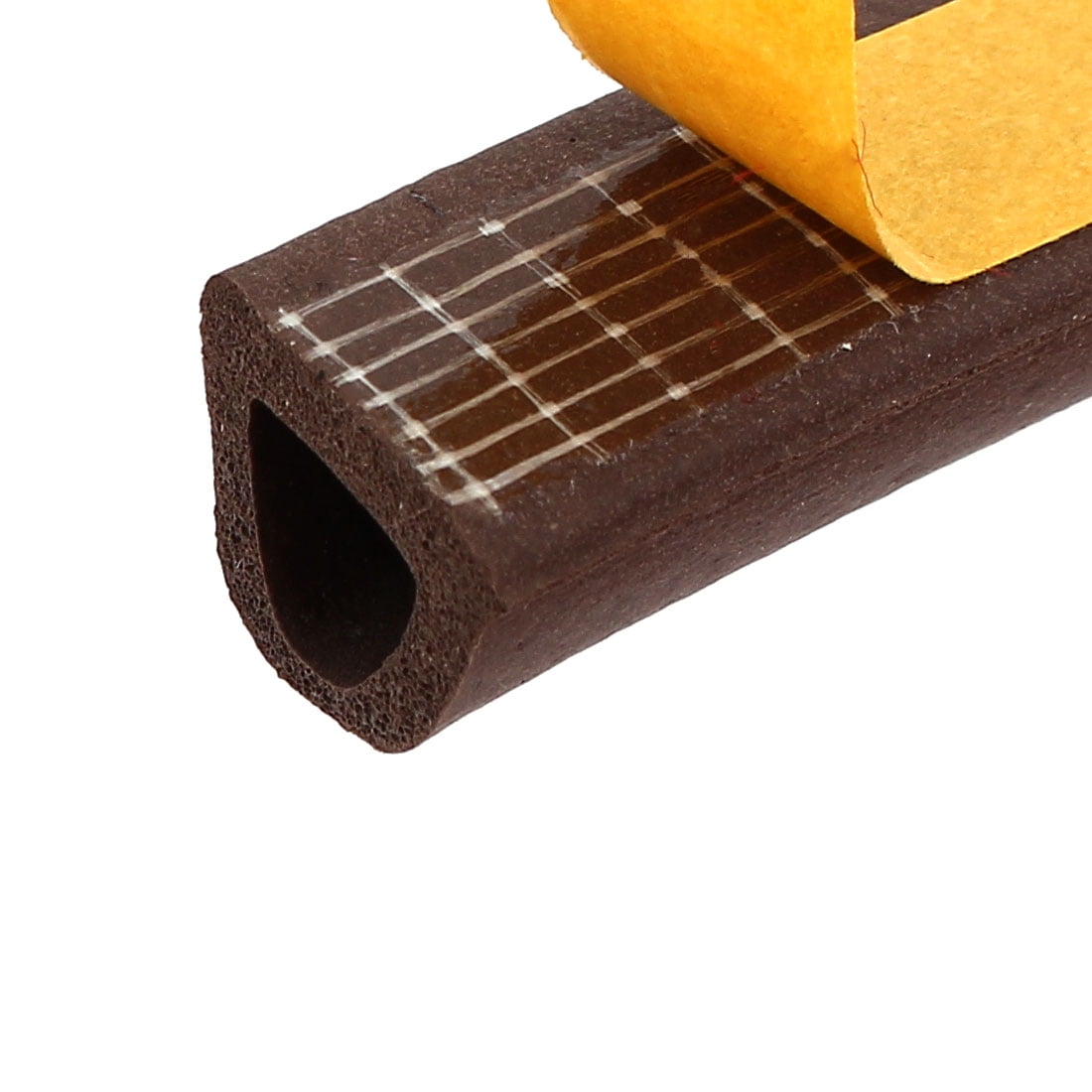 Window Door EPDM Foam Rubber Weatherstrip Seal Strip Brown 14mmx12mmx9.8Ft
