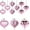 Pink, variant on Topboutique 12 Pcs Heart Ornaments,Valentine's Day Heart Shaped Ornaments,Christmas Tree Hanging Ornaments,Valentines Decorative Baubles for Xmas Wedding Christmas Anniversary,Red,3 Styles