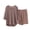 Coffee, variant on Keeplus Cute Pajama Sets for Women 2 Piece Solid Color Pjs Set Loose Oversized Sleepwear 3/4 Sleeve T Shirts Capri Shorts Casual Lounge Sets Outfits