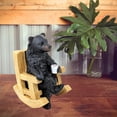 thumbnail image 4 of Rustic Brown Bear in Rocking Chair Figurine - Tabletop Decor Accent for Home, Kitchen, Office, Shelf, Coffee Table & Desk - Unique Cabin/Lodge-style Piece, 4 of 8