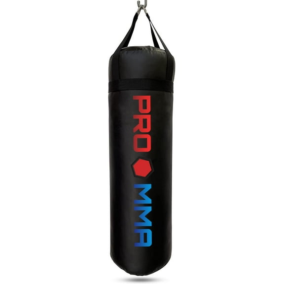 PRO MMA 4ft 80lb Heavy Boxing MMA Punching Bag Filled Special Edition(ALL BLACK)