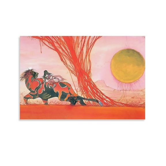 Yoshitaka Amano (2) Painting Poster Print Photo Art Painting Canvas Poster Home Decorative Bedroom Modern Decor Posters Gifts 24x36inch(60x90cm)