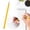 White, variant on Unsharpened Wood Pencils Yellow with Eraser; Hexagonal cute pencils; For drawing and home use