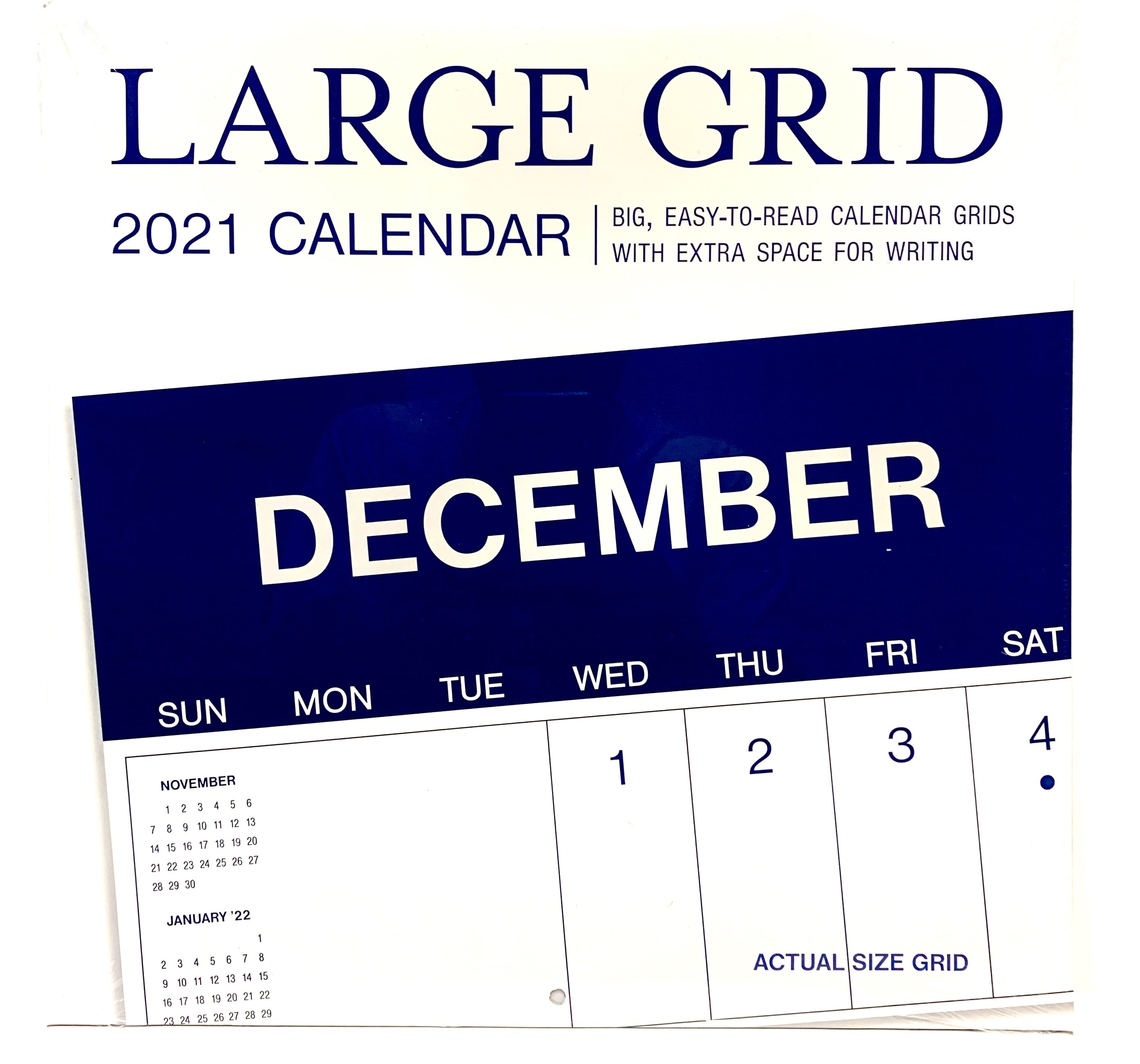 Large Grid 12 X 24 16 Month 2021 Wall Calendar Walmart Com Walmart Com dayspring large grid calendar 2021
