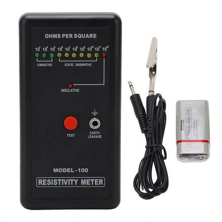 Surfaces Resistance Tester Handheld Electrostatic Static Resistivity Meter Electricity Tester Measuring Instrument