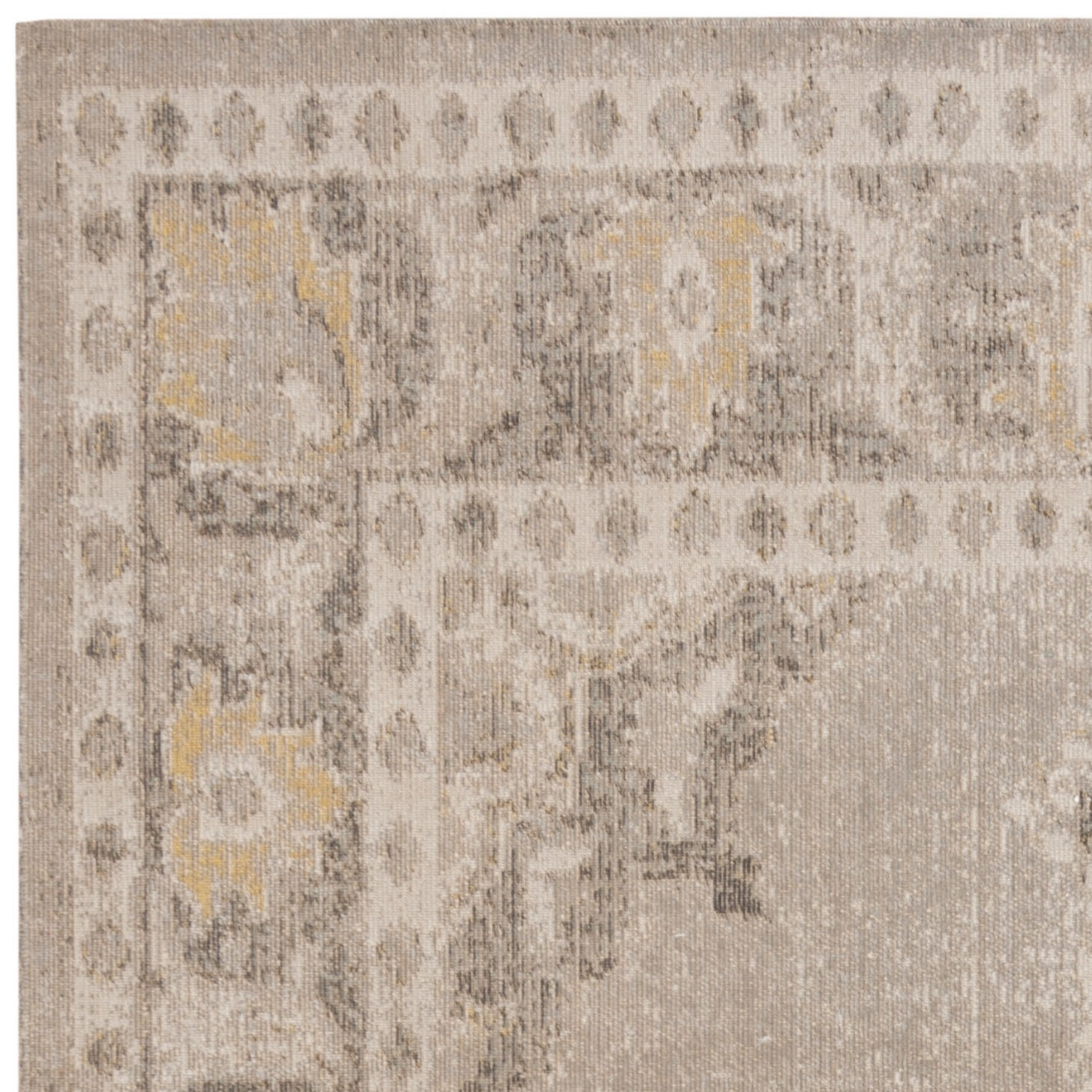 Safavieh Montage Nupur Indoor/ Outdoor Waterproof Patio Backyard Rug Grey/Gold 4' x 6' 4' x 6' Living Room,Bedroom,Dining Room Gold