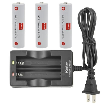 Kastar 3-Pack Battery + Wall Charger Replacement for Zhiyun CRANE V1 CRANE 2 CRANE 2S CRANE 3S CRANE 3S Pro CRANE 3SE CRANE 3 LAB WEEBILL-S WEEBILL LAB WEEBILL 3 Z1 Evolution Gimbal Stabilizer