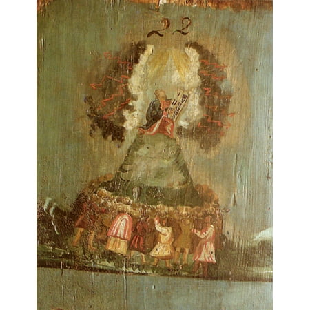 10' 22' Flat Panels - Framed Art for Your Wall Deutscher Maler um 1830 - Moses receives the tablets on Mount Sinai, panel 22 10 x 13 Frame