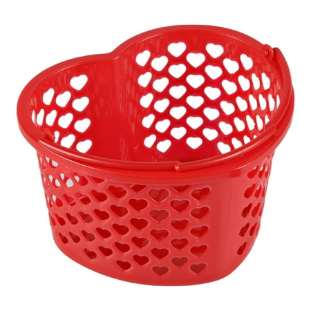 Way to Celebrate Valentine's Day Heart Basket, Red
