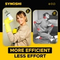 thumbnail image 5 of Synoshi® | Electric Spin Scrubber with 3 Replaceable Cleaning Head + 2 Units of Cone Brush Heads Set, 5 of 10
