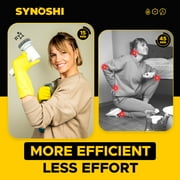 SYNOSHI® Electric Scrubber with 3 Replaceable Brush Heads, Cordless Waterproof Spin Power Cleaner