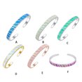 thumbnail image 4 of Maytalsory Wide Applicable Occasions Delicate And Exquisite Pink Fire Opals Stone Open Gold, 4 of 6
