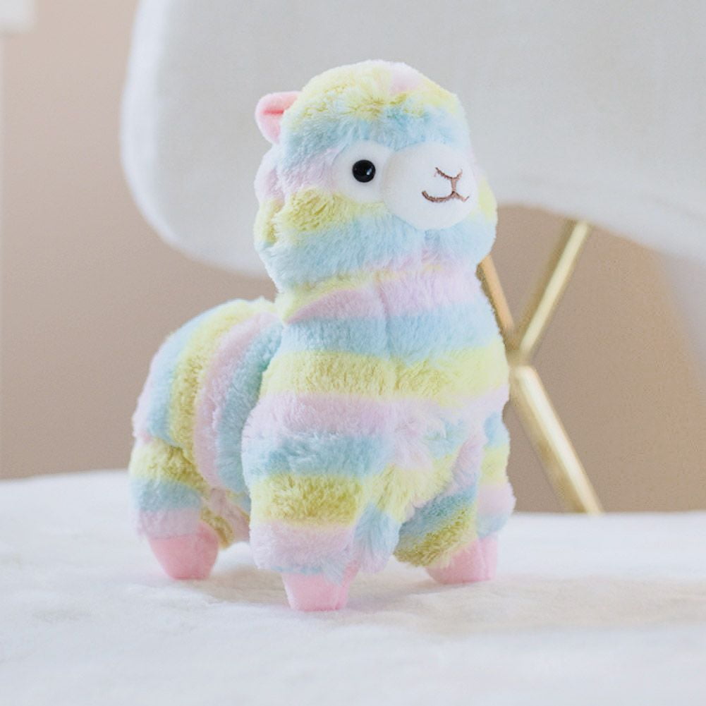 Cute Alpacasso Large Rainbow Kawaii Plush Alpaca Llama Toy Doll 5" 7" 14'' 