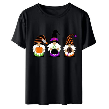 

Mrat Shirts For Women Short Sleeve Round-Neck Blouses & Shirts Adult Summer Fashion Short Sleeve Round Neck Printed Casual Blouse T-Shirt Tops Shirt Short Sleeve Scrub Tops Female