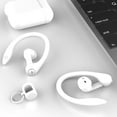 thumbnail image 2 of Sidaley 1 par de auriculares de silicona con gancho para la oreja, auriculares portátiles con gancho para la oreja, soporte para Cables de audio/vídeo blanco, 2 of 6