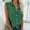 Green, variant on Women Summer Fashion Tops Hollow Pocket Buttons Sleeveless Shirts T Shirts Layering Tees for Women Long Sleeve Loose Workout Shirts Women Athletic Wear Women Summer Short Sleeve Solid Workout Tops