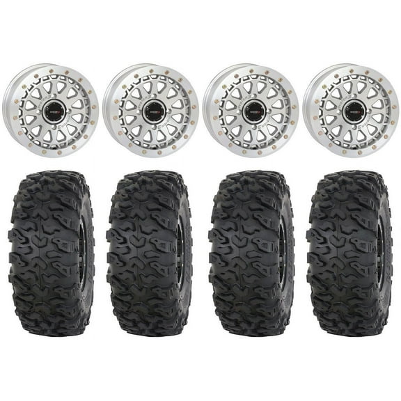 System 3 SB-6 15" Wheels Machined (6 1) 30" Roctane T4 Tires Polaris RZR XP 1000 / PRO XP / Ranger XP 900/1000